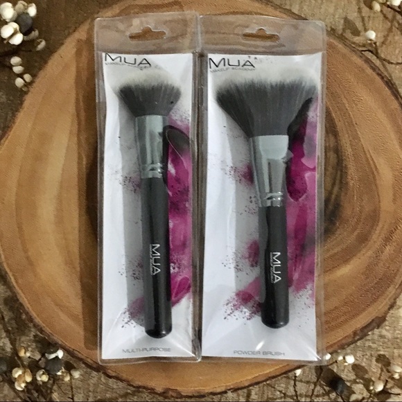 Makeup Academy Other - 2 Makeup Academy MUA Brushes Powder & Multipurpose